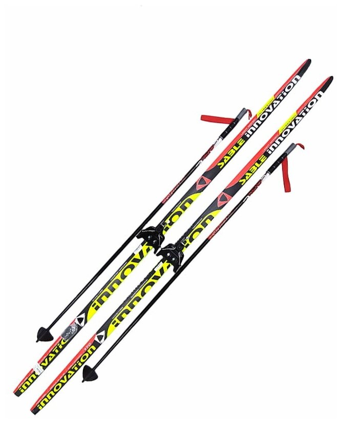 Лыжный комплект STC 75 мм / Беговые лыжи 170 см Sable Innovation, палки лыжные, крепления 75 мм