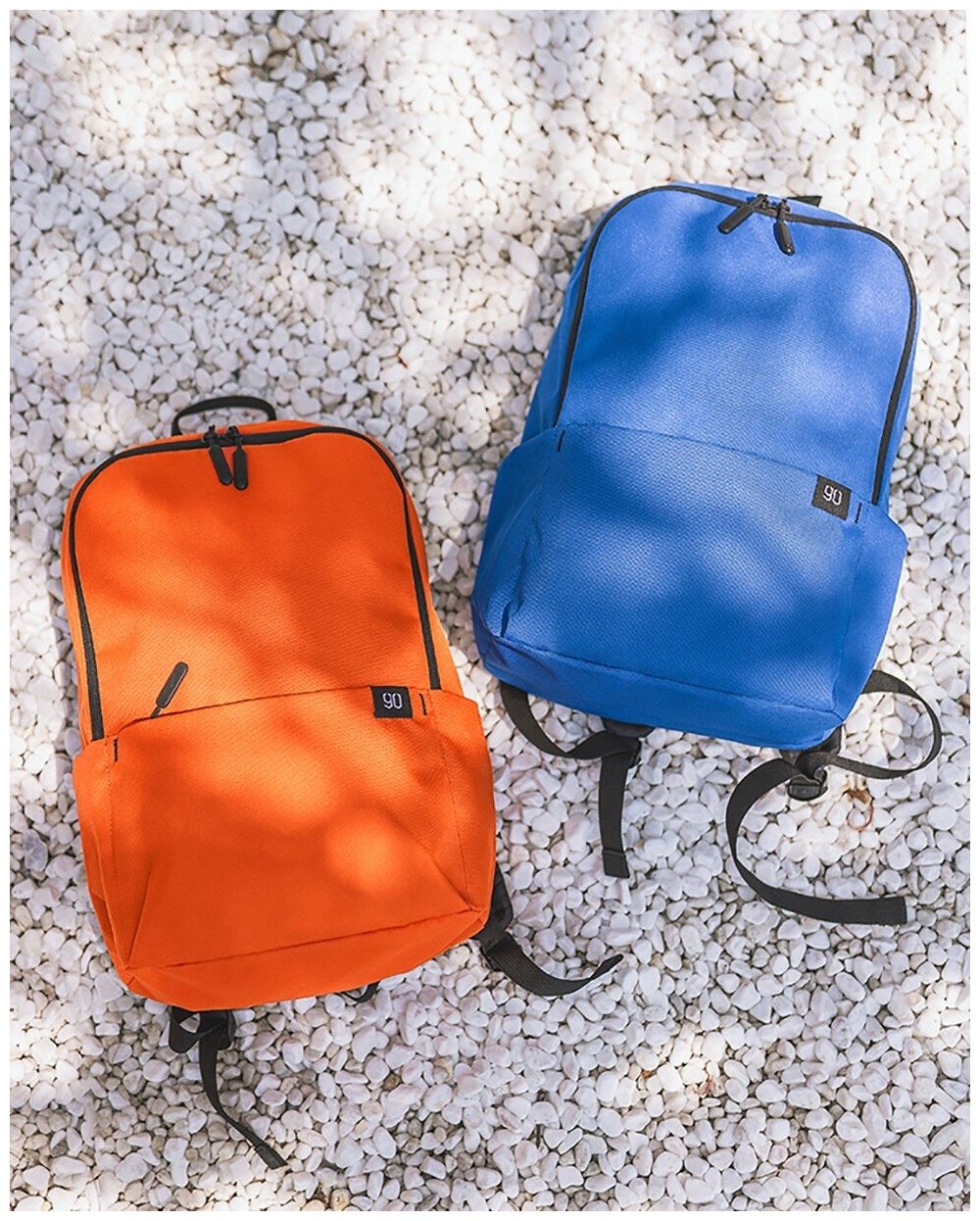 Рюкзак Xiaomi NINETYGO TINY LIGHTWEIGHT CASUAL (2124-ORANGE) 29x14x35см 12л. полиэстер оранжевый - фото №6