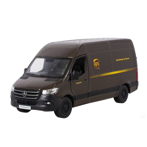 Машинка металлическая инерционная Mercedes-Benz Sprinter UPS Edition 1:48 Kinsmart (KT5430D) металлическая машинка kinsmart 1 48 mercedes benz sprinter инерционная синяя kt5426d 1