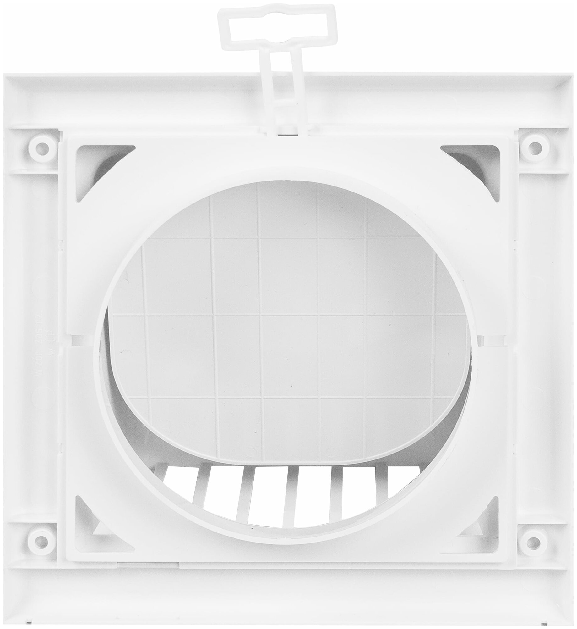 Решётка вентиляционная Awenta D125 105x190 мм ABS-пластик цвет белый - фотография № 4