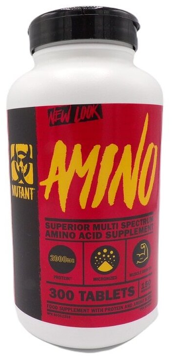 Аминокислотный комплекс Mutant Amino, без вкуса, 300 шт.