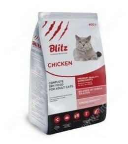 Сухой корм для кошек Blitz For Adult Cats Chicken 0,4 кг - фото №20