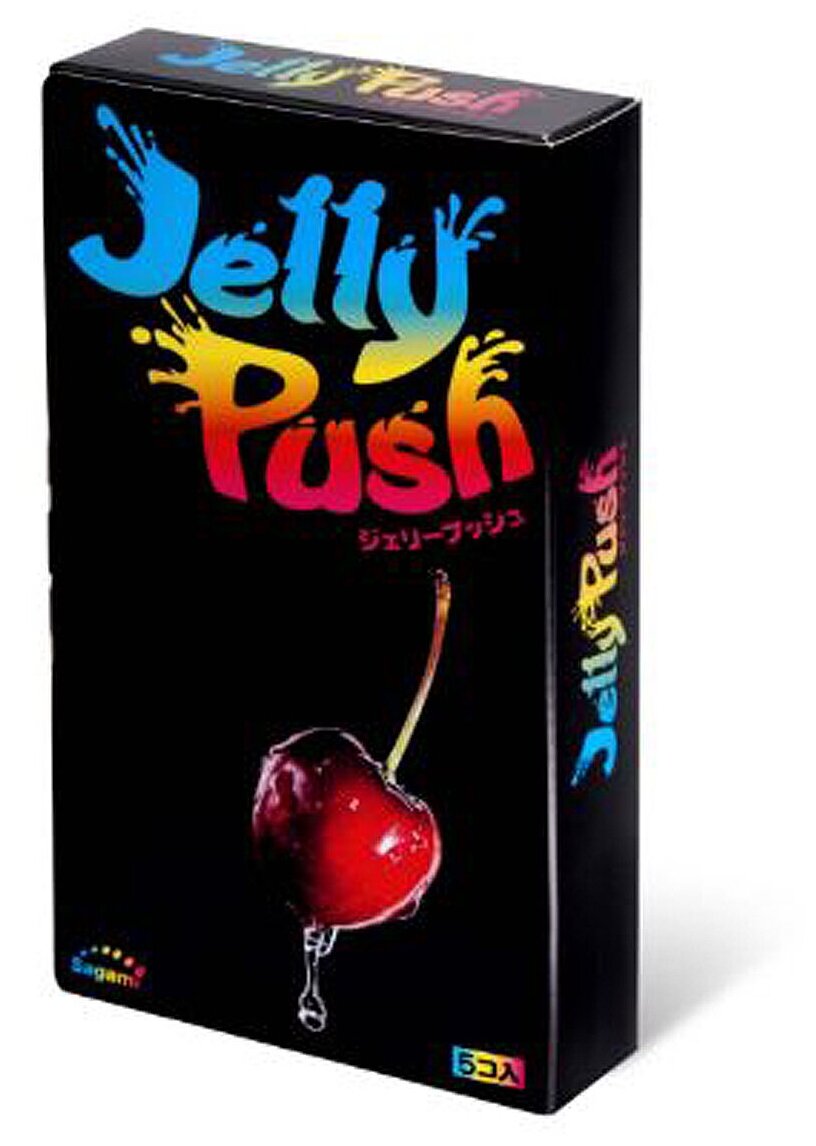 Презервативы SAGAMI Jelly Push 5шт.