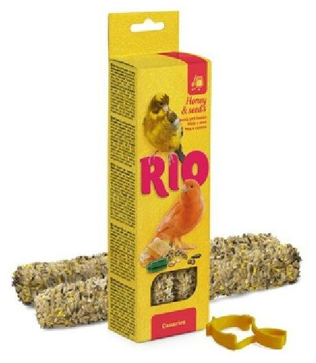Рио Палочки для канареек с медом и полезными семенами 2х40 г 008 кг 49144 (2 шт)