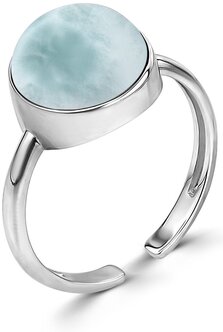 Серебряное кольцо LineFreedom Ларимар — купить в интернет-магазине по низкой цене на Яндекс Маркете
