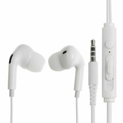 Наушники S871 проводные вакуумные микрофон 35 мм 12 м белые 31100₽