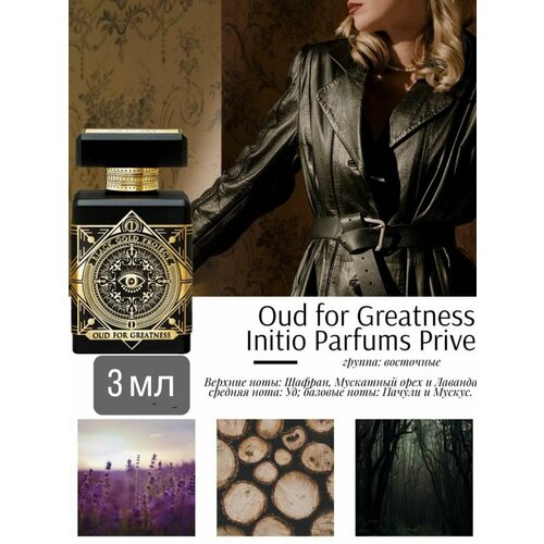 Духи по мотивам селективного аромата Oud For Greatness Initio Parfums Prive 3 мл