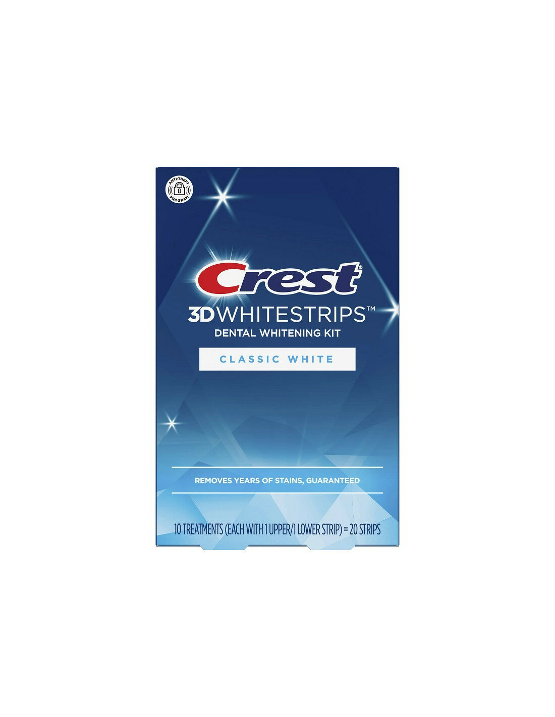 Crest 3D Whitestrips Classic White – Отбеливающие полоски для зубов 10 пакетиков