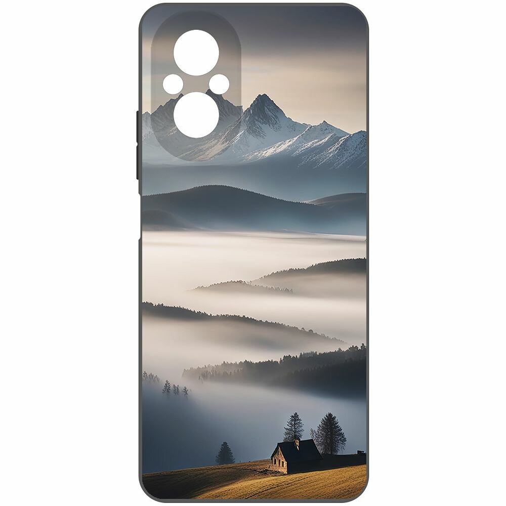 Чехол-накладка Krutoff Soft Case Туман для Realme C67 черный