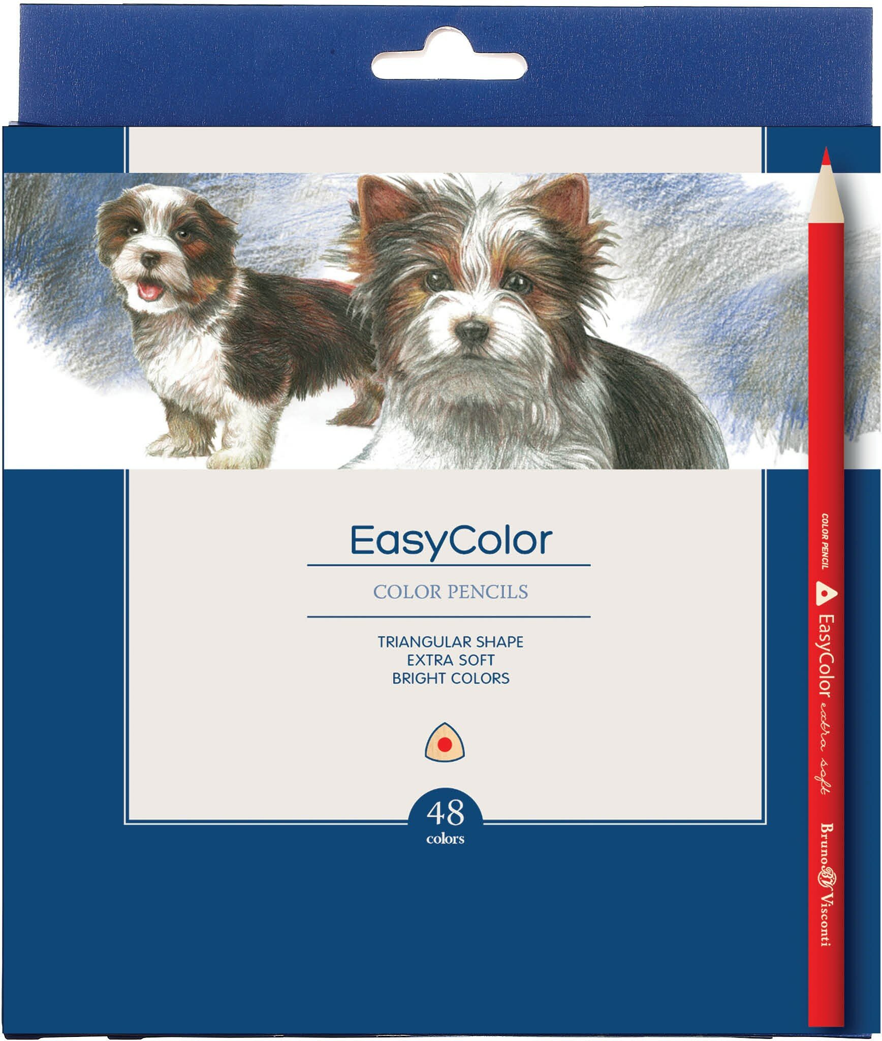 Карандаши цветные Easycolor, 48 цветов