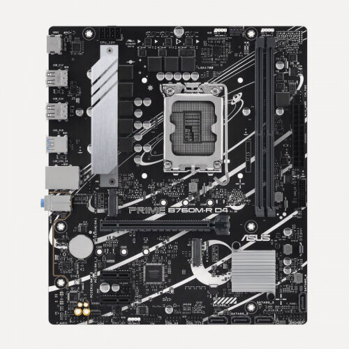 Изображение товара Материнская плата Asus PRIME B760M-R D4 (LGA1700, mATX)