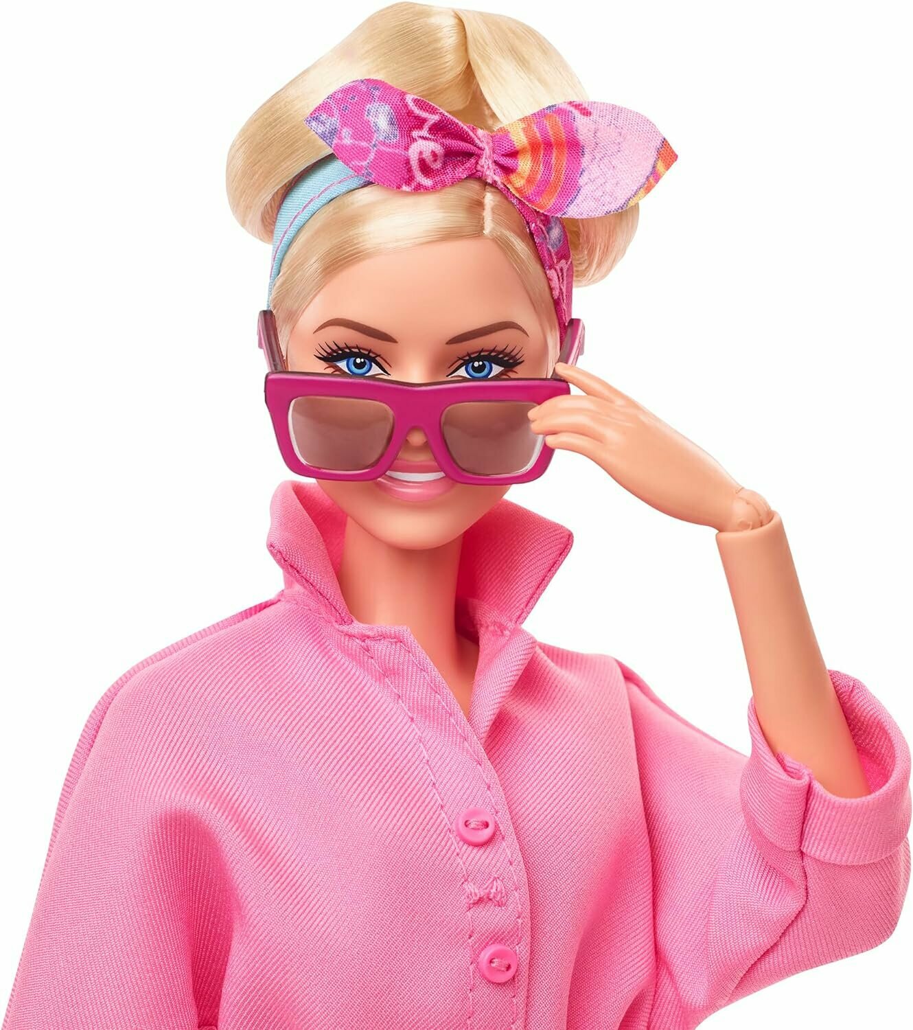 Кукла Barbie Movie Pink Overall - Кукла Барби из фильма (Марго Робби) в розовом комбинезоне, HRF29