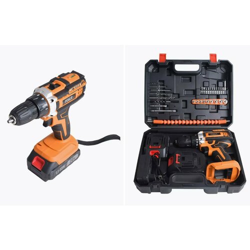 Дрель-шуруповерт RAZZ аккумуляторная CD-20K, 20 В, 2 Ач