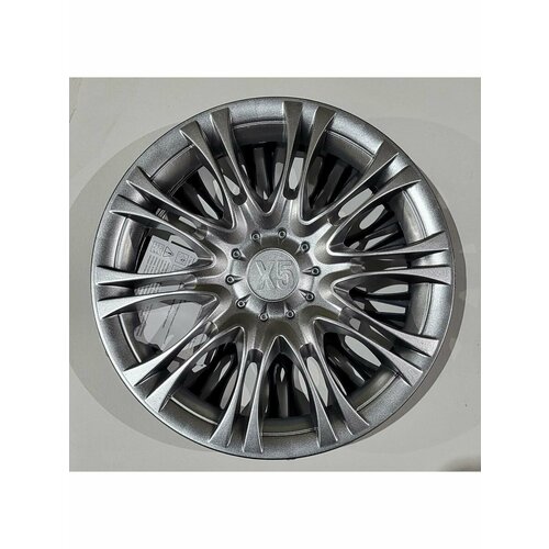 Колпаки автомобильные X5 серебристые 14, 4 шт.