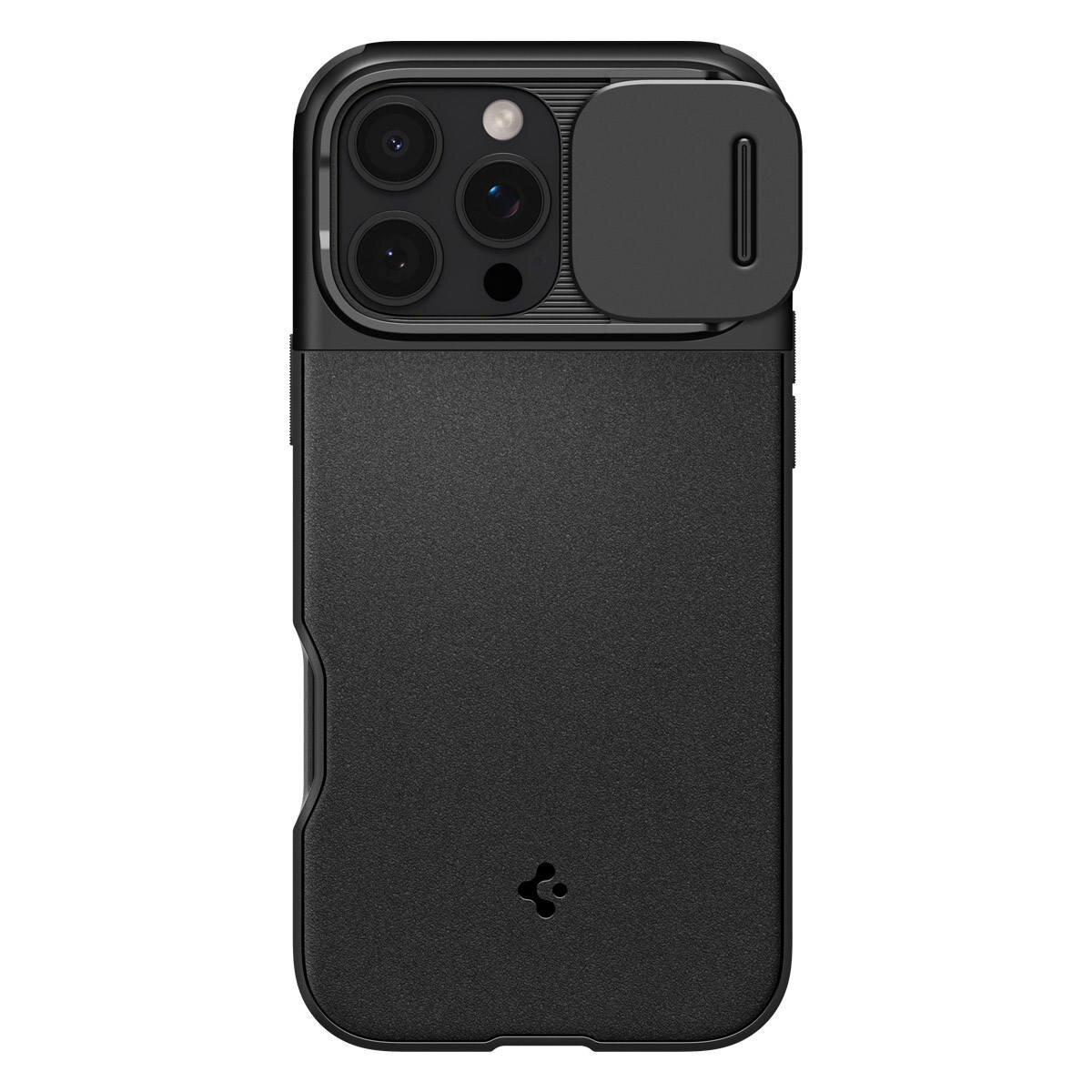 Чехол Spigen на iPhone 16 Pro Max (ACS08015) Optik Armor MagSafe / Спиген Чехол для Айфон 16 Про Макс Черный — фото 1