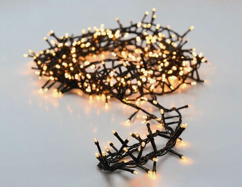 Изображение товара Светодиодная гирлянда Купман Комфорт "Змейка" базовая (Koopman Snake Comfort) 36 м, 1800 экстра-тёплых белых LED-огней, зеленый ПВХ, контроллер, таймер, Koopman International AX8560370