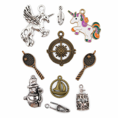 Набор подвесок для рукоделия №1, 10 шт, Astra &Craft