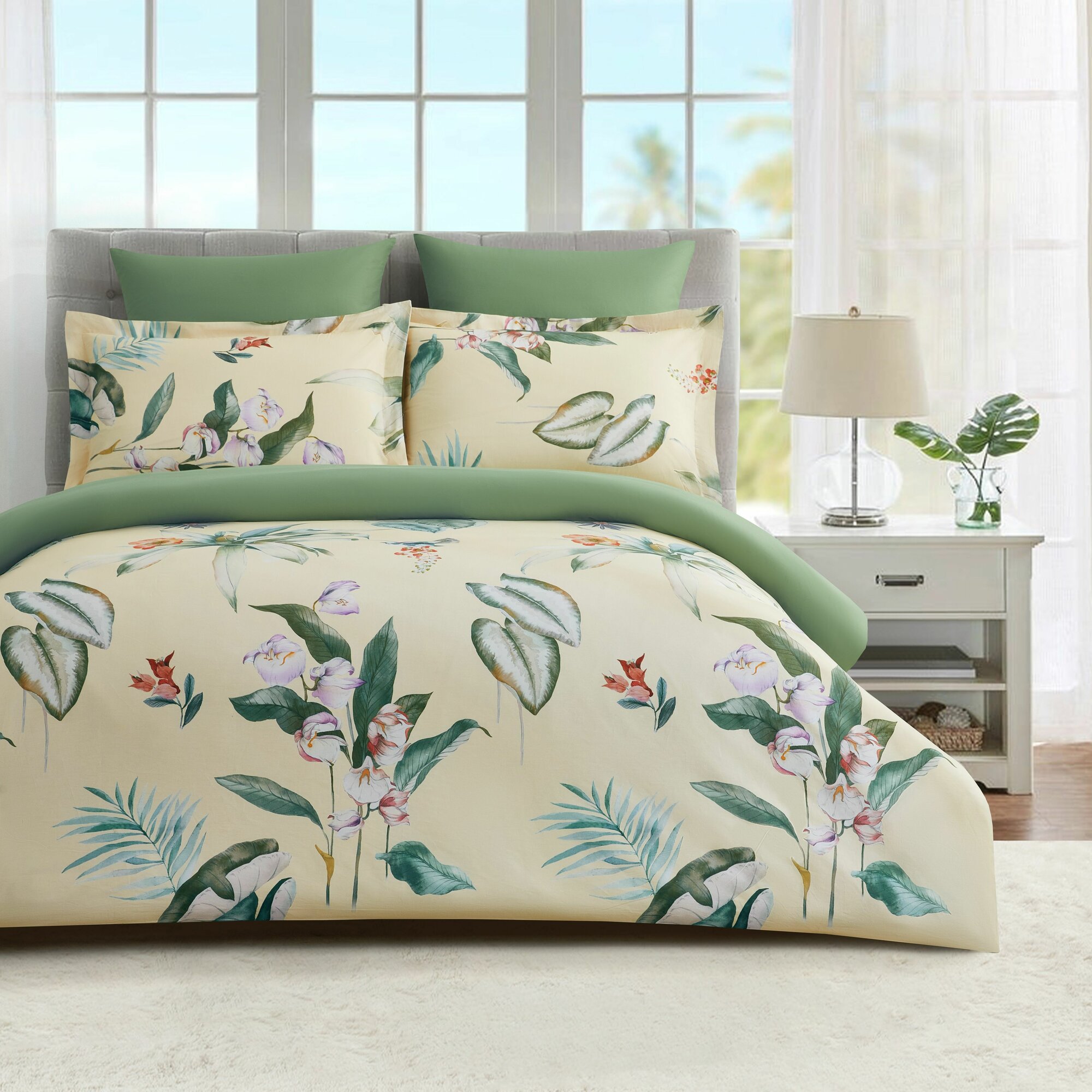 Постельное белье комплект 2 спальный Евро Arya Alamode Henna cotton 4 наволочки (50х70; 70х70)
