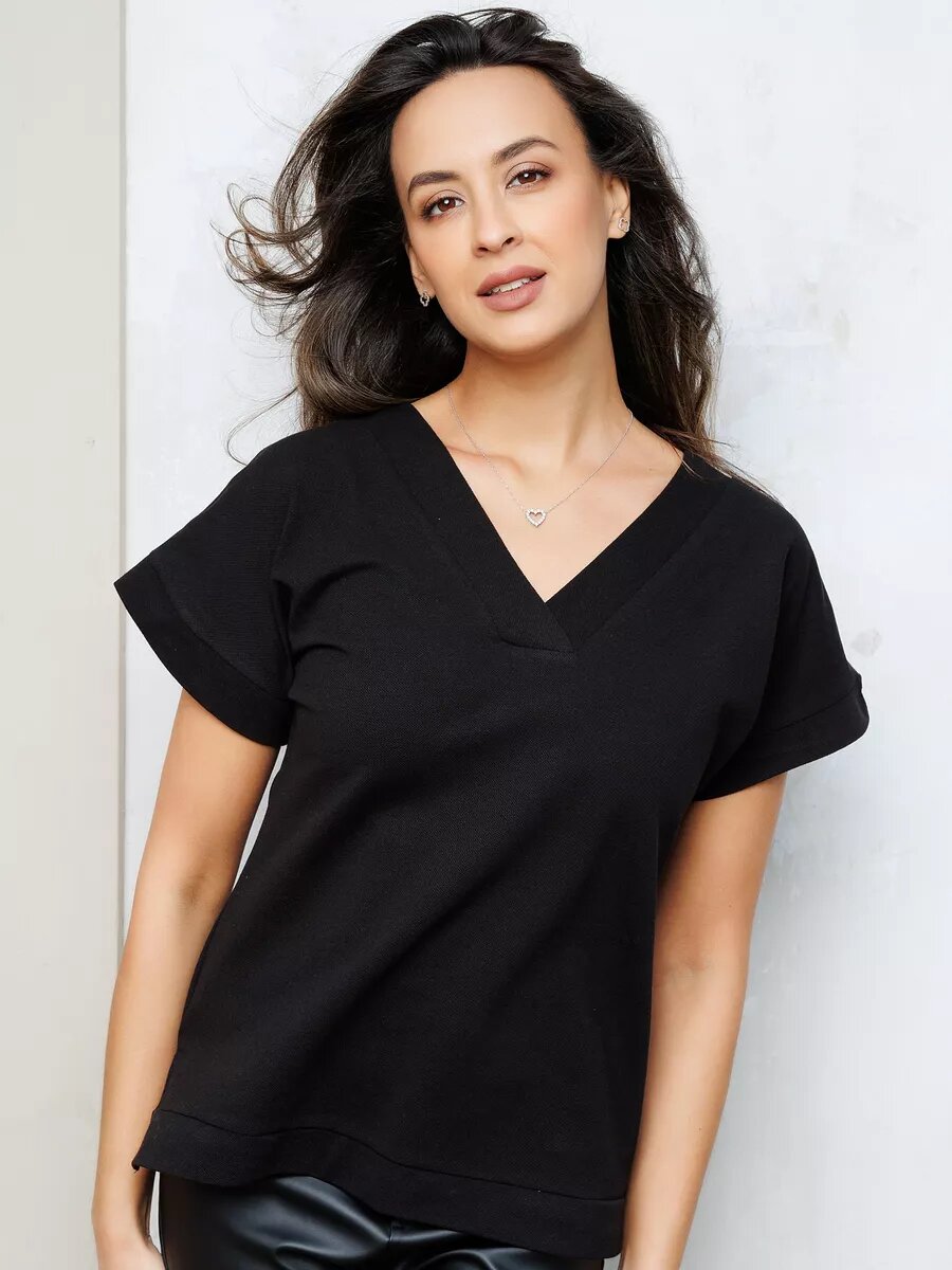 Футболка RAPOSA, размер 52, черный