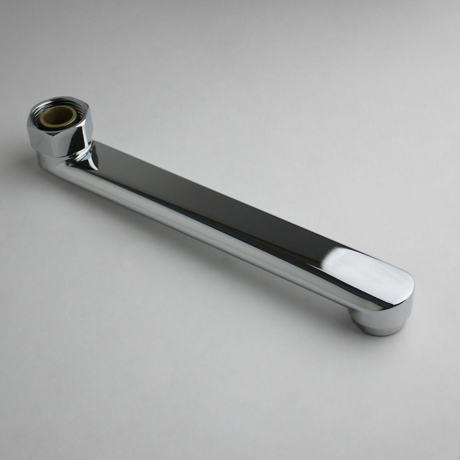 Излив - Гусак для смесителя в ванну (20 сантиметров) (Латунь)