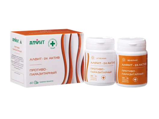 Алфит-актив 24 противопаразитарный 120г (60*2г)