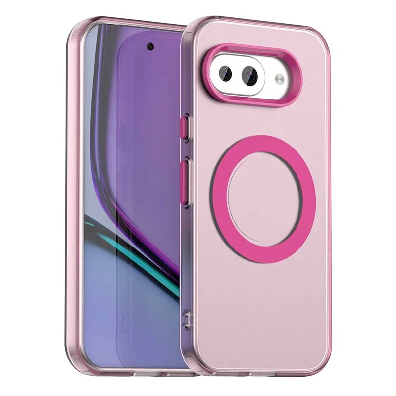 Розовый чехол для Google Pixel 10 Pro XL с магнитом