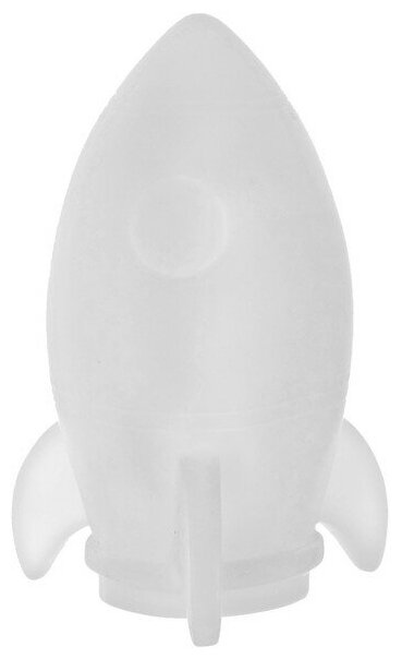 Ночник "Ракета" LED батарейки 3хLR белый фосфорный 10x9,8xx15,5 см - фотография № 8