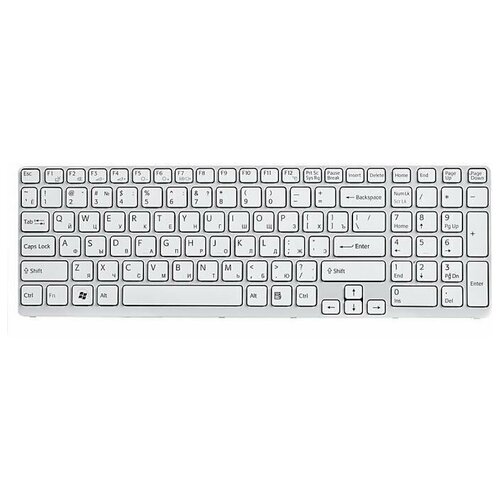 Клавиатура ZeepDeep для ноутбука Sony для Vaio SVE1711 SVE1711Z1R SVE171E11V белая гор Enter 1188₽