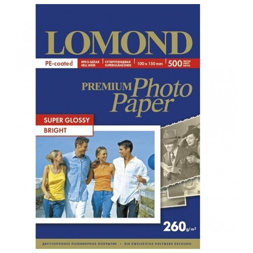 Фотобумага Lomond A6 260g/m2 суперглянцевая 500 листов 1103105 фотобумага ps com суперглянцевая а6 260g m 100 листов