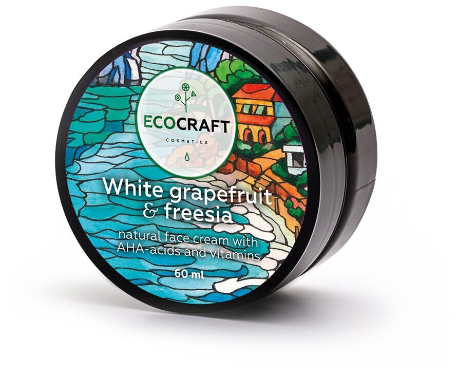 Ecocraft Крем для лица "Белый грейпфрут и фрезия", для жирной кожи, 60 мл