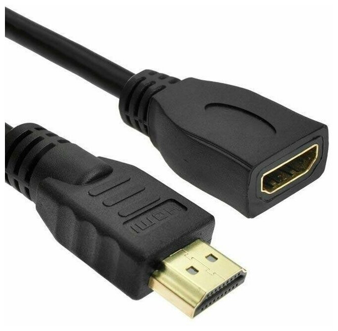 Кабель-удлинитель HDMI m-f 1.5 метра, провод папа-мама (1,5m HDMI)