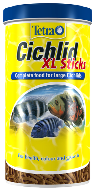 TetraCichlid Sticks XL (крупные палочки) 500мл Основной корм для цихлид и других крупных рыб