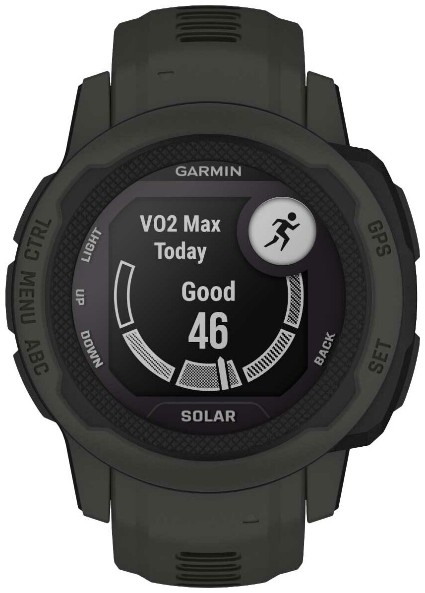 Умные часы Garmin Instinct 2s Solar черный