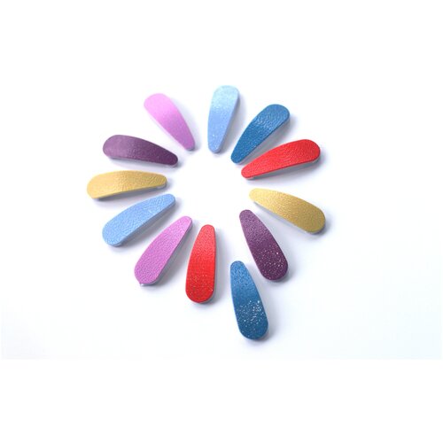 Заколки клик-клак 6 цветов, 12 шт.