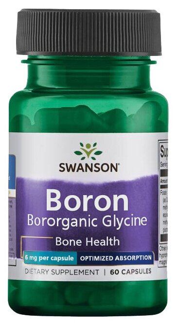 Swanson Albion Boron 6 mg 60 capsules
