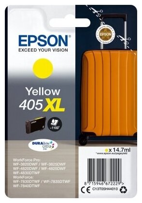 Картридж Epson T405 XL, желтый (C13T05H44010)