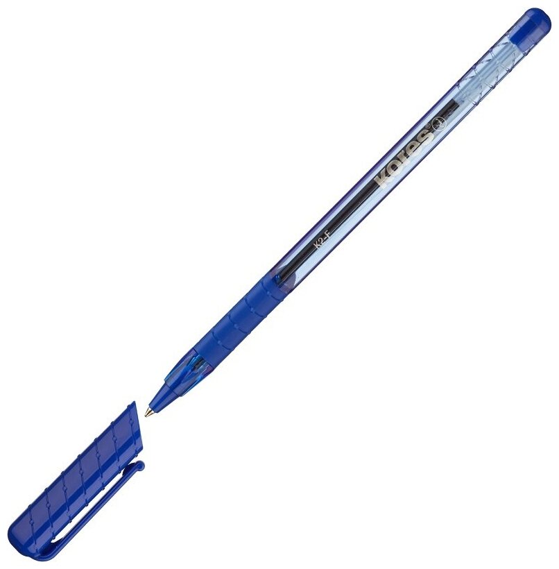 Ручка шариковая Kores 0,5 мм, треугольный корпус, синий