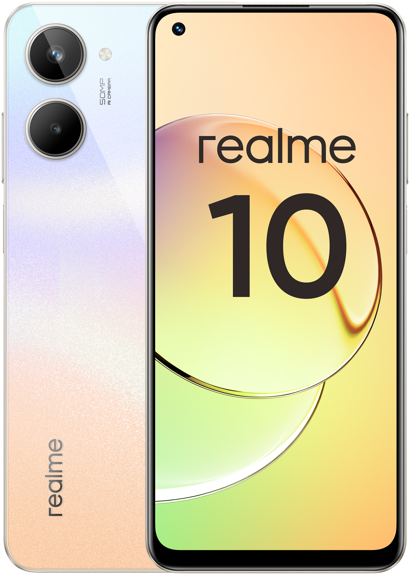 Смартфон Realme RMX3630 10 256Gb 8Gb белый моноблок 3G 4G 2Sim 6.4" 1080x2400 Android 12 50Mpix 802.