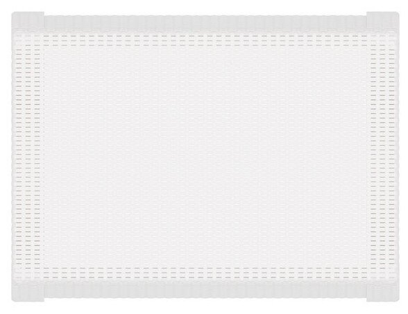 Стол садовый Альтернатива Ротанг плюс, 76,5 x 57 x 42 см, белый - фотография № 4