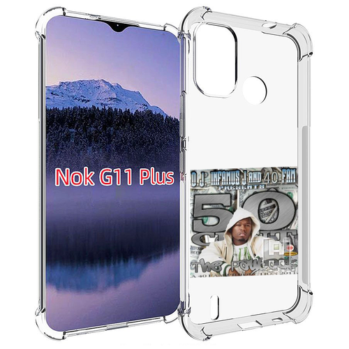 Чехол MyPads 50 Cent - The Payback для Nokia G11 Plus задняя-панель-накладка-бампер