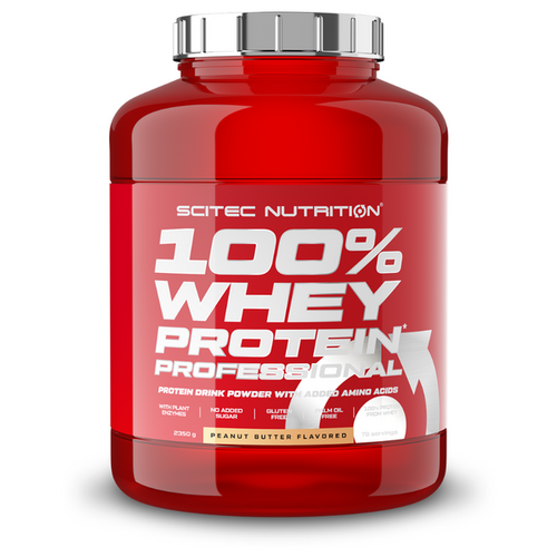 Протеин Scitec Nutrition 100% Whey Protein Professional, 2350 гр., арахисовое масло