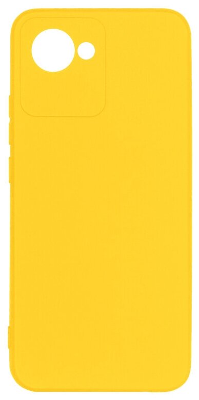 DF / Силиконовый чехол для телефона Realme C30 на смартфон Реалми Си30 DF rmCase-18 (yellow) / желтый