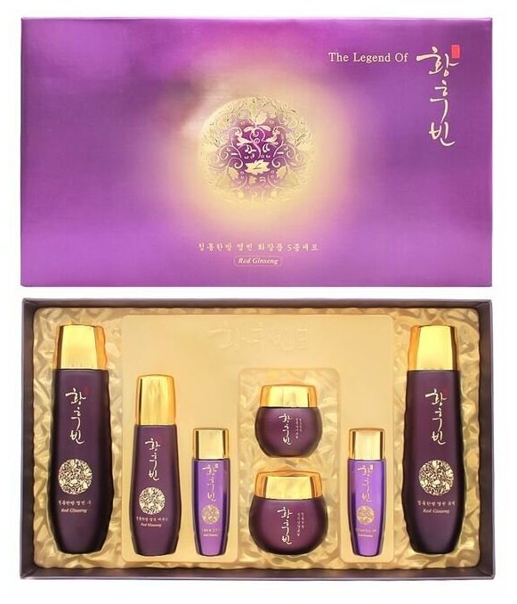 Набор для лица с женьшенем Bergamo Red Ginseng Skin Care 5 Set