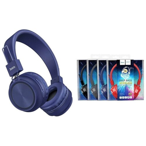 Наушники полноразмерные беспроводные Hoco W25 Promise Bluetooth синий 115300₽