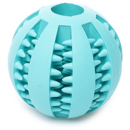 Игрушка для собак резиновая DUVO+ Мяч зубочистик, мятная, 5см (Бельгия) duvo игрушка для кошек резиновая мяч марбл мультиколор 1шт