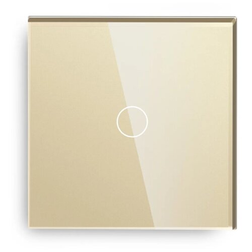 Умный сенсорный выключатель DiXiS Wi-Fi Touch Wall Light Switch (Zigbee) 1 Gang / 1 Way (86x86) Gold (TSW1-ZB)