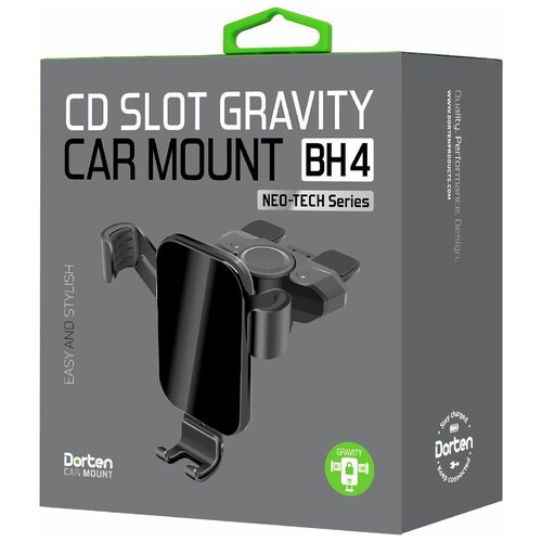 Автомобильный гравитационный держатель Dorten CD Slot Gravity Car Mount BH4: Neo-Tech Series Black