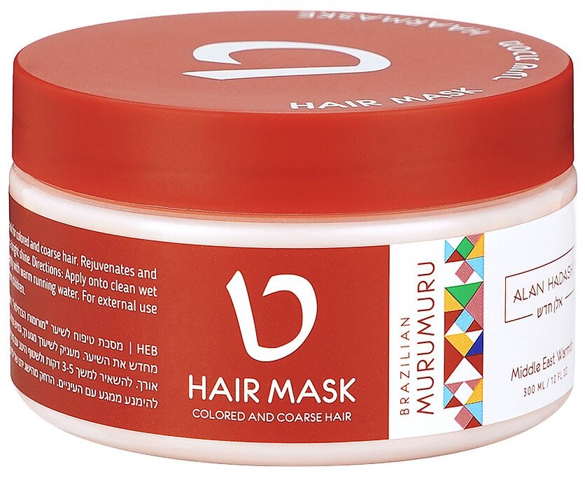 Alan Hadash Маска для окрашенных и осветленных волос Brazilian Murumuru, 300 мл