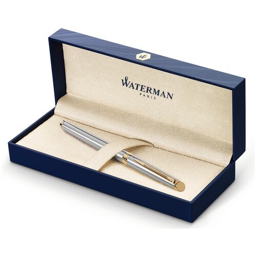 waterman ручка роллер hemisphere essential 0 8 мм s0920350 1 шт Роллерная ручка Waterman Hemisphere Stainless Steel GT S0920350