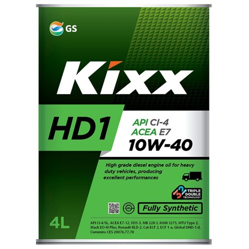 Kixx Масло Моторное Kixx Hd1 10w-40 Ci-4/Sl Синтетическое 20 Л